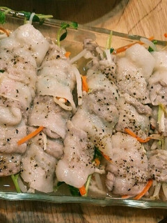 豚バラ野菜のレンジ蒸し-レシピのメイン写真