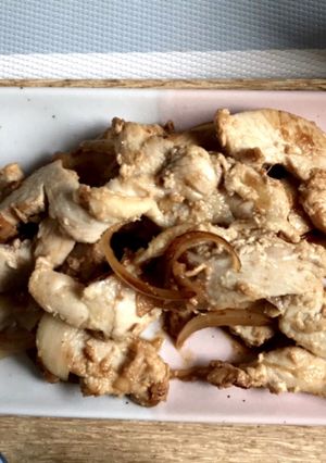 鶏むね肉の生姜焼き-レシピのメイン写真