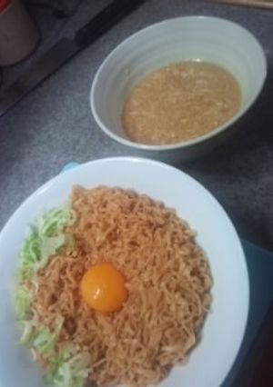チキンラーメン・混ぜ麺、つけ麺風で超美味-レシピのメイン写真