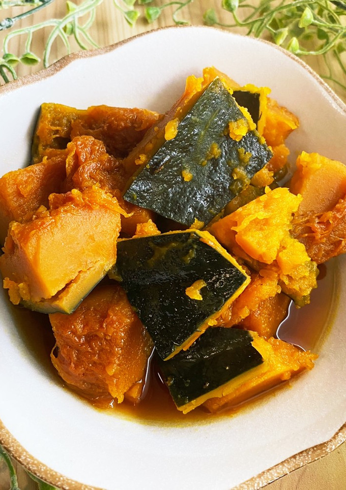 簡単！かぼちゃの煮物！ほんだし活用術-レシピのメイン写真