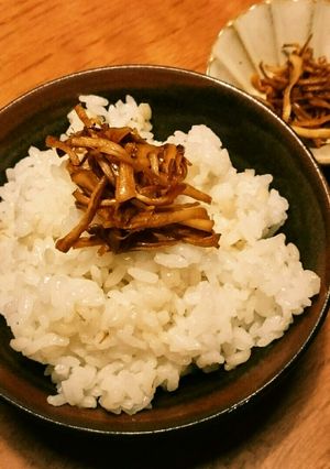 ご飯に合う！椎茸のじくのきんぴら-レシピのメイン写真