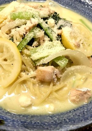 粉ミルクで♪レモンクリームスパゲティ☆-レシピのメイン写真