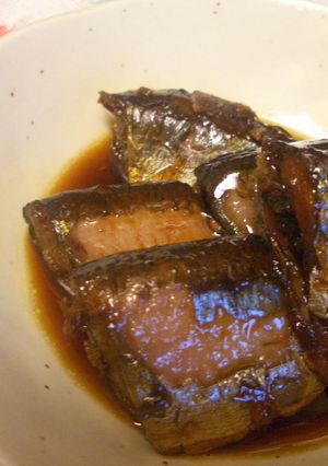 圧力鍋で骨までおいしいさんまの煮物♪-レシピのメイン写真