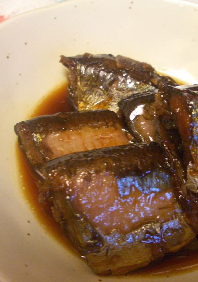 圧力鍋で骨までおいしいさんまの煮物♪-レシピのメイン写真
