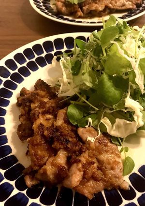 焦がし林檎と玉葱の豚肩ロース生姜焼き-レシピのメイン写真