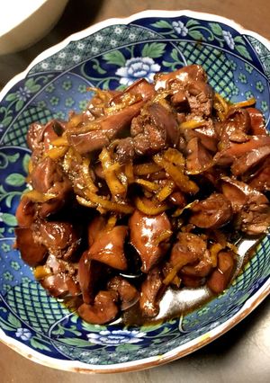 鶏肝の生姜煮-レシピのメイン写真