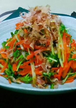 人参と水菜の☆おかか炒め☆-レシピのメイン写真
