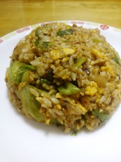 鶏ももとレタスの炒飯-レシピのメイン写真