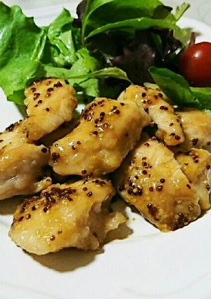 鶏むね肉のハニーマスタード焼き-レシピのメイン写真