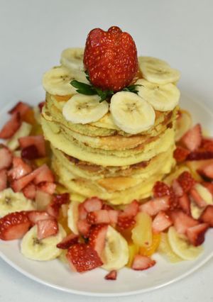 わんこハッピーバースデーパンケーキタワー-レシピのメイン写真