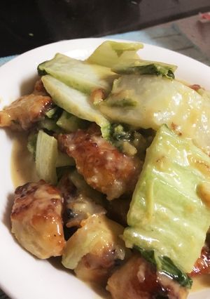 カリッと鶏胸肉と白菜の味噌マヨ甘タレ☆-レシピのメイン写真