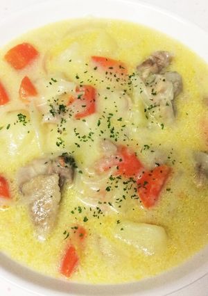 ルーなしで〜とろけるクリームシチュー-レシピのメイン写真