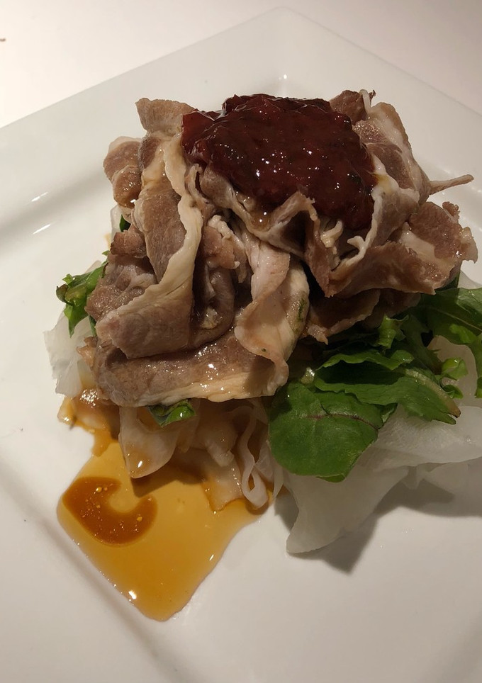 豚しゃぶ と 大根 の サラダ 梅肉のせ-レシピのメイン写真