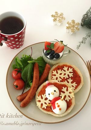 簡単♡ゆで卵deかわいい♡雪だるま♡-レシピのメイン写真