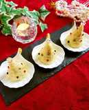 クリームポテトのカラフルクリスマスツリー