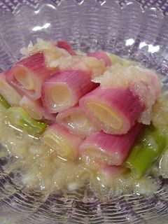 天栄赤ねぎのみぞれ和え-レシピのメイン写真