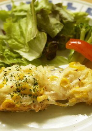 鮭のコーンマヨネーズ焼き-レシピのメイン写真