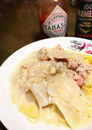 簡単！くたくた白菜と大根のクリームパスタ-レシピのメイン写真