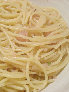 松茸のお吸物で、たらこパスタ-レシピのメイン写真