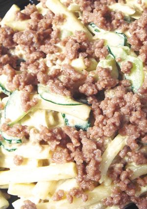 肉そぼろ入りマカロニサラダ-レシピのメイン写真