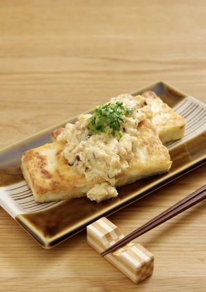 酒粕カルボナーラソースの豆腐ステーキ-レシピのメイン写真