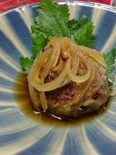 あたた生だしでオニオンハンバーグ-レシピのメイン写真