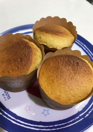 HMで！生クリームなしプレーンマフィン♡-レシピのメイン写真