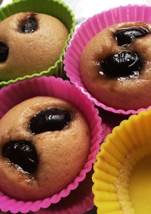 きなこ黒豆蒸しパン-QC使用--レシピのメイン写真