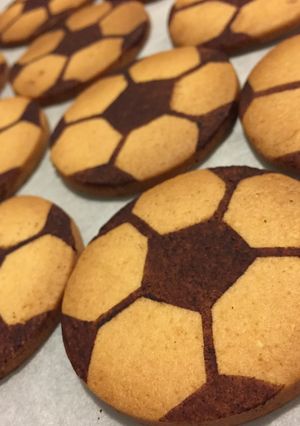 簡単！可愛い♡サッカーボールクッキー-レシピのメイン写真