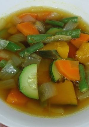 夏野菜のスープ-レシピのメイン写真