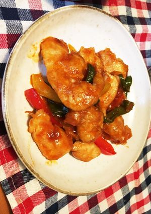 しっとり胸肉のカレーケチャップ炒め-レシピのメイン写真