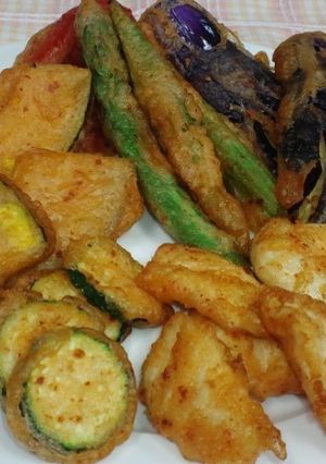 夏野菜の変わり天ぷら-レシピのメイン写真