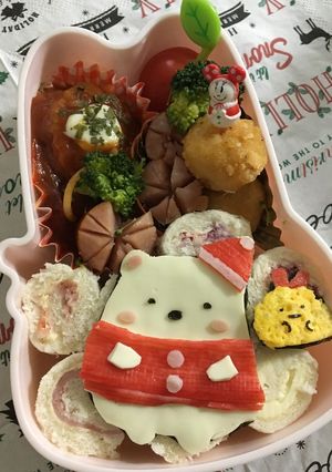 すみっこくらしのクリスマス弁当-レシピのメイン写真
