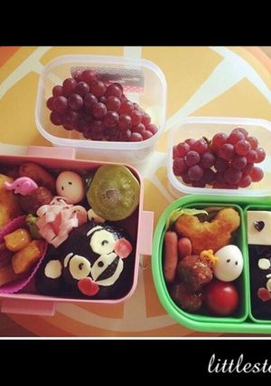 キャラ弁☆5歳&2歳児くまもん弁当-レシピのメイン写真
