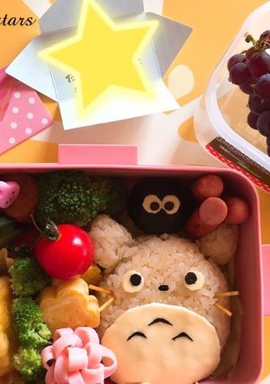 5歳児キャラ弁♡となりのトトロ-レシピのメイン写真