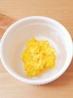 【離乳食 中期】野菜ミックス入り炒り卵-レシピのメイン写真