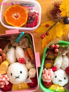 5歳&3歳キャラ弁♡ミッフィーちゃん-レシピのメイン写真