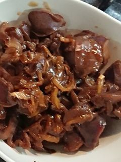 砂肝煮♪ (梅干し入りの甘辛煮)-レシピのメイン写真