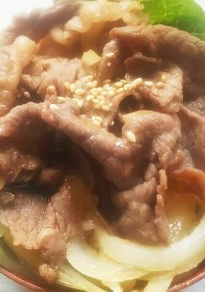簡単！休日ランチに！おうち牛丼！-レシピのメイン写真