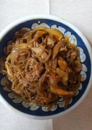 牛肉と舞茸のピリ辛炒め-レシピのメイン写真