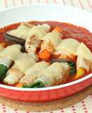 彩り野菜のインボルティーニ（肉巻き）