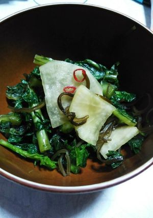 大根と大根葉の漬物-レシピのメイン写真