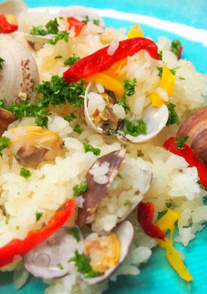 炊飯器で！豆乳とあさりの簡単ピラフ-レシピのメイン写真