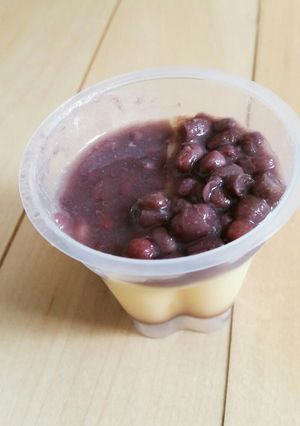 ズボラなあずきプリン-レシピのメイン写真