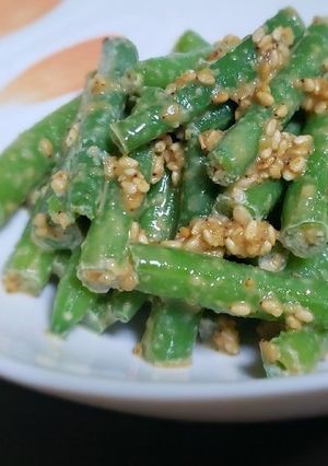 いんげんの胡麻マヨ和え-レシピのメイン写真