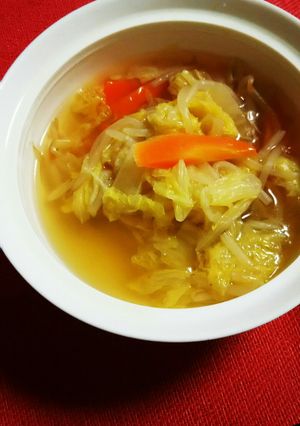 圧力鍋で。風邪予防にネギ入り野菜スープ-レシピのメイン写真