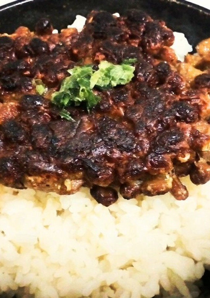 納豆のかき揚げ：混ぜて油で揚げ焼き-レシピのメイン写真