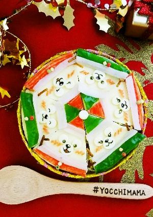 クリスマスサンタ雪だるま6Pチーズ♪-レシピのメイン写真