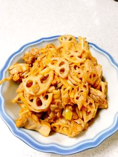 鶏肉とレンコンのピリ辛炒め-レシピのメイン写真