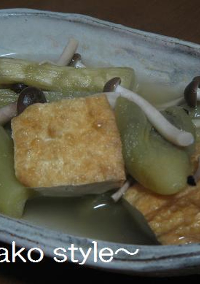 なすと厚揚げのあっさり煮-レシピのメイン写真